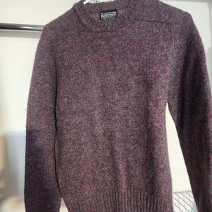 Lands' End Men's Marled Gray Crewneck Sweater